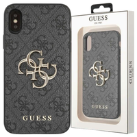 guess guhcpx4gmggr iphone x/xsszary/grey hardcase 4g big metal logo