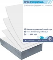 Ulotki A6 100szt reklamowe firmowe USŁUGI TRANSPORTOWE gotowe wzory