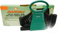 Jonnesway Klucze Imbusy Ampule 1,5-19 mm 18 szt