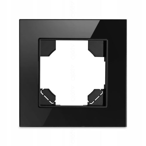 Gniazdko pojedyncze SZKLANE 230V KONTAKT z BOLCEM uziemieniem CZARNE na Arena.pl