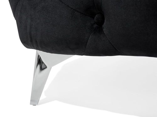 Sofa Welurowa Czarna Sotra na Arena.pl