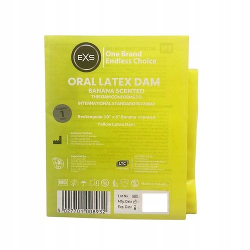 Cienka Chusteczka EXS Koferdamy 4 Smaki Lateksowa Do Seksu Oralnego Owocowe na Arena.pl