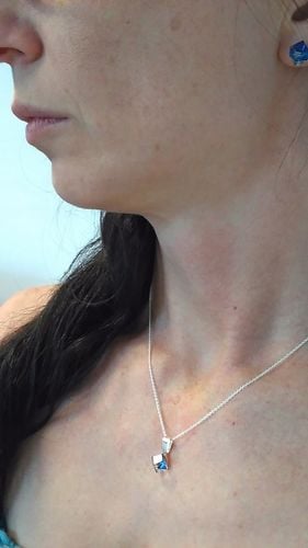 ŁAŃCUSZEK SREBRNY 925 - ANKIER 45 cm na Arena.pl