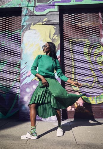 Damskie Lekkie Klapki Chodaki Crocs Baya Marbled 206935 Clog 36-37 na Arena.pl