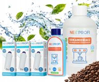 Odkamieniacz + 3x filtr + płyn czyszczący do ekspresu kawy DELONGHI Eletta
