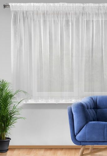 Firana gotowa na taśmie ELIZA 300x145 Eurofirany biała na Arena.pl