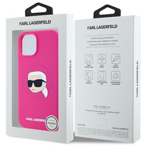 Etui Karl Lagerfeld do iPhone 15, Różowy, MagSafe na Arena.pl