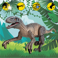 ZABAWKA DINOZAUR VELOCIRAPTOR PILOT LED RUCHOMA GŁOWA OGON INTERAKTYWNA