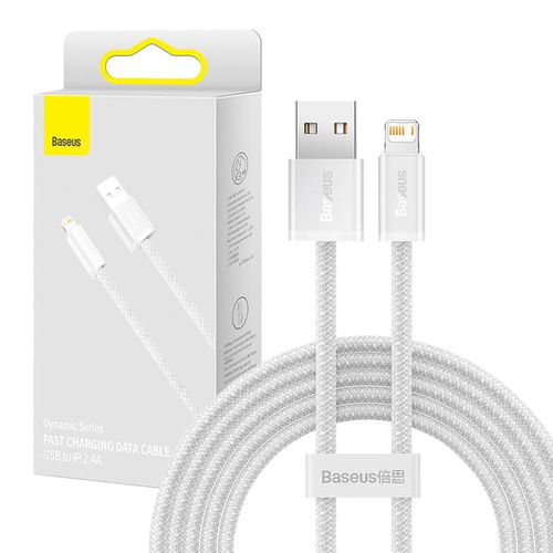 Kabel USB do Lightning Baseus Dynamic, 2.4A, 2m (biały) na Arena.pl