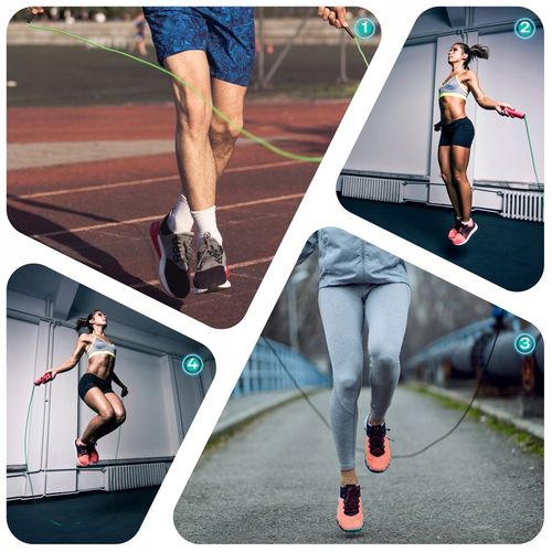 SKAKANKA BOKSERSKA ERGONOMICZNA REGULOWANA Z ŁOŻYSKAMI I OBCIĄŻENIEM na Arena.pl