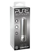 PURE ALUMINIUM Small Silver Mini wibrator