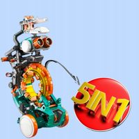 Robot Zabawka do Składania Robot Kodujący 5w1 Zabawka Kreatywna dla Dzieci
