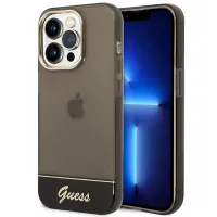 Etui Guess Translucent na iPhone 14 Pro - czarne