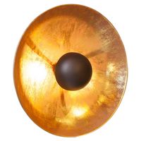 Okrągły kinkiet loftowy Captain 2829570-4000 metalowy czarny bursztynowy