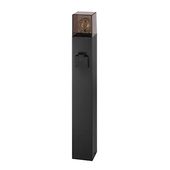 LAMPA OGRODOWA LED E27 DENVER 60CM IP44 ALUMINIUM CZARNA