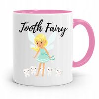 Kubek Różowy Prezent Dentysty Tooth Fairy Z Nadrukiem Ze Zdjęciem