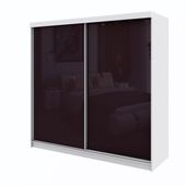 Nowoczesna szafa przesuwna Paris 230 cm fioletowa wysoki połysk