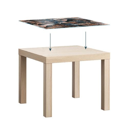 BLAT SZKLANY IKEA LACK Zielona farba z Twoim napisem 55x55cm 069b na Arena.pl