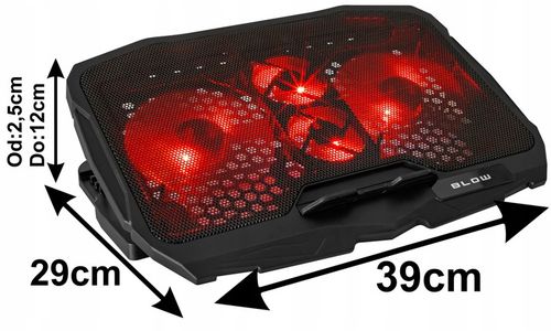 PODSTAWKA PODKŁADKA CHŁODZĄCA POD LAPTOPA 12-17" DUŻA STABILNA GAMINGOWA na Arena.pl