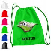 WOREK PLECAK SPORTOWY NA WF DLA DZIECI - PIŁKA NOŻNA + IMIĘ! GOL FUTBOL GRA