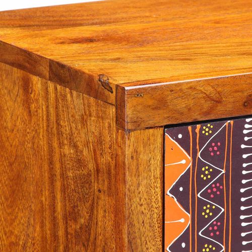 Szafka Nocna 2 pcs Brązowy 35 x 30 x 22 cm lite drewno akacjowe na Arena.pl