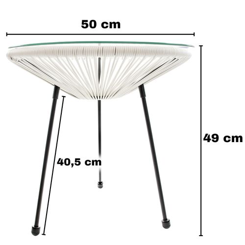 stolik ogrodowy acapulco kremowy na Arena.pl