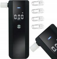 PROFESJONALNY ALKOMAT ELEKTRONICZNY KALIBRACJA PRECYZYJNY + 5X USTNIKÓW