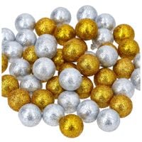 Kulki Styropianowe Ozdobne Na Choinkę Stroik Bożonarodzeniowy Bombka 50SZT.