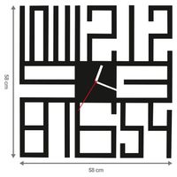 ZEGAR ŚCIENNY CYFRY 58cm XXL 143.11