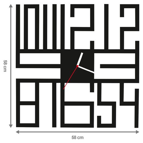 ZEGAR ŚCIENNY CYFRY 58cm XXL 143.11 na Arena.pl