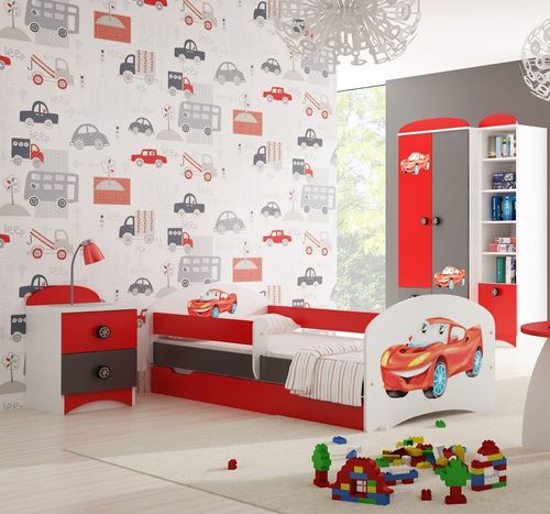 zestaw mebli dla dzieci B SUPER CAR z łóżkiem do pokoju dziecka na Arena.pl