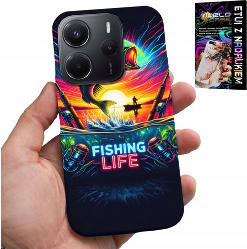 ETUI DO XIAOMI NOTE 14 4G - WZORY WĘDKARSKIE RYBY POŁÓW WĘDKA PLECKI na Arena.pl