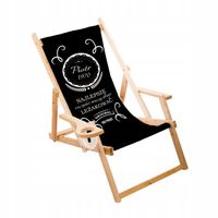 Leżak, prezent personalizowany na urodziny 40, 50, 60, 70, 80, 90... LP119