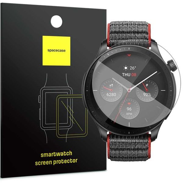 Spacecase Sw Glass 2.5D Amazfit Gtr 4 46Mm zdjęcie 1