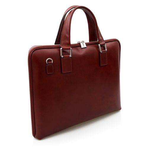 VERA PELLE torebka skórzana teczka A4 torba na laptopa V410 c.brązowa na Arena.pl