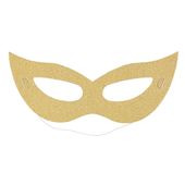 Maski karnawałowe brokatowe złote sylwester urodziny karnawał 6 szt.