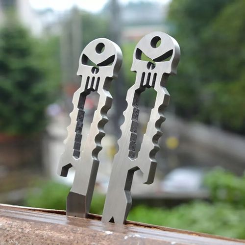 Breloczek do kluczy Czaszka Punisher Multitool Silver Mściciel Symbol Łomik na Arena.pl
