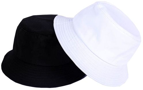 Czapka BUCKET HAT kapelusz RYBACKI dwustronny KR11_Czarnobiały