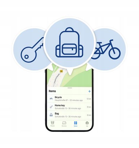 Lokalizator GPS Hama Air-Tag Apple find me Bluetooth biały na Arena.pl