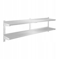 Półka wisząca 2 blaty 180 cm ROYAL CATERING RCWR-180.2 10010363