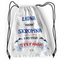 Plecak Dla Stefanii Sportowy Szkolny Worek Torba Z Nadrukiem Ze Zdjęciem
