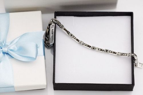 Srebrna bransoleta BDM3235 - Markazyty na Arena.pl