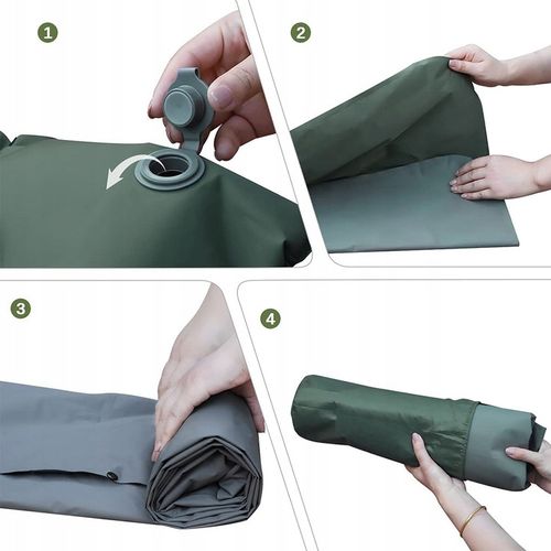 MATA SAMOPOMPUJĄCA KARIMATA POJEDYNCZY 200X67X10 CM Z PODUSZKĄ GRUBA na Arena.pl