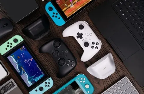 8Bitdo Ultimate White Pad + Dock BT Hall Switch PC na Arena.pl