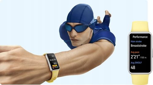 HUAWEI BAND 9 Smartwatch Monitorowanie tętna podczas snu Polski Biały na Arena.pl