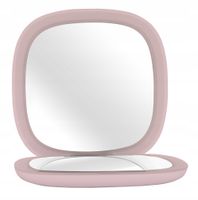 Kieszonkowe lusterko kosmetyczne Make-up HS-PM01 z podświetleniem różowe