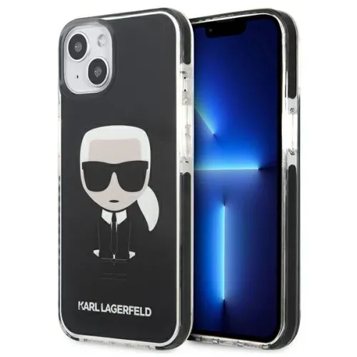 Etui Karl Lagerfeld Iconik Karl na iPhone 13 mini - czarne na Arena.pl