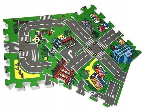 PUZZLE PIANKOWE MATA MIASTO ULICE DROGI 18EL DUŻE na Arena.pl