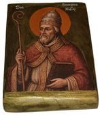 Ikona Święty Grzegorz Wielki patron uczniów, studentów, nauczycieli muzyków