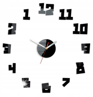 ZEGAR ŚCIENNY CRAZY CLOCK DIY ŚCIANĘ NAKLEJANY
